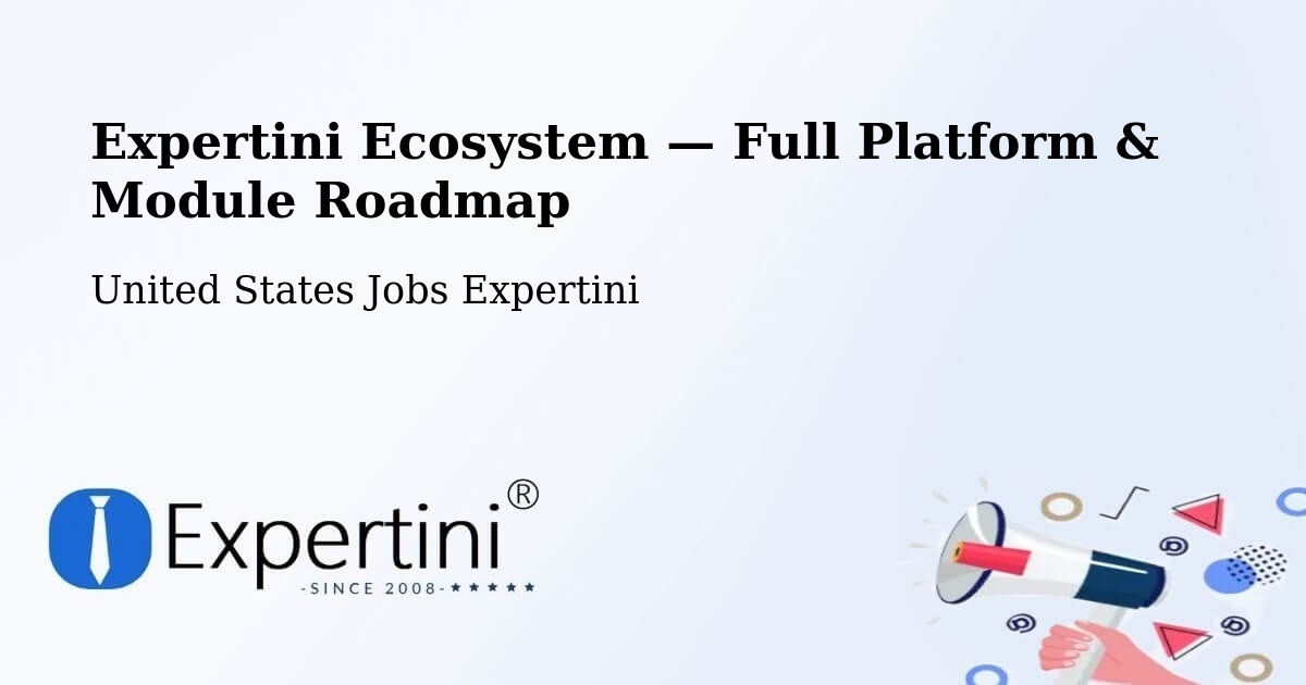 Expertini Ecosystem — Full Platform & Module Roadmap – Tupelo